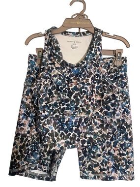 Harmony & Balance Women’s Blue Floral Print Tank Top
